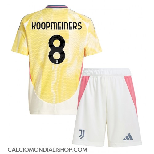 Maglie da calcio Juventus Teun Koopmeiners #8 Seconda Maglia Bambino 2024-25 Manica Corta (+ Pantaloni corti)